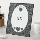 Signe De Table Céramique noir (In SItu)