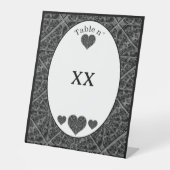 Signe De Table Céramique noir (Recto)