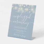 Signe De Table Cérémonie de débranchement Dusty Blue (Recto)