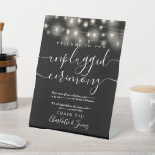 Signe De Table Cérémonie de débranchement noir et blanc (In SItu)