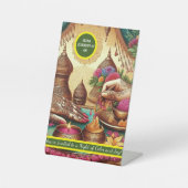 Signe De Table Cérémonie de henné invitations Tabletop (Recto)