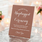 Signe De Table Cérémonie débranchée Mariage Terracotta