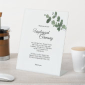 Signe De Table Cérémonie neutre de Mariage botanique débranché (In SItu)