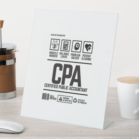 Signe De Table certified public accountant-CPA (In SItu)