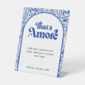 Signe De Table C'est Amore Typographie Rétro Italienne sur Table (Recto)