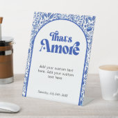 Signe De Table C'est Amore Typographie Rétro Italienne sur Table (In SItu)