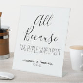 Signe De Table C'Est Drôle Parce Que Deux Personnes Ont Balayé À  (In SItu)