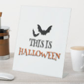 Signe De Table C'est Halloween   (In SItu)