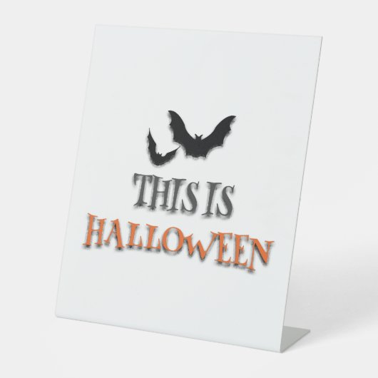 Signe De Table C'est Halloween   (Recto)