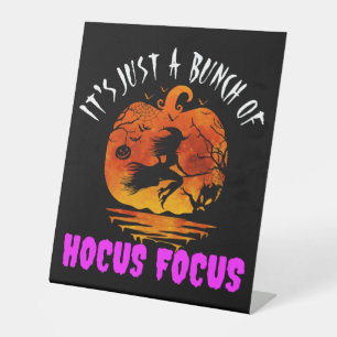 Signe De Table C'est juste une bande de Hocus Pocus Citrouille Ha