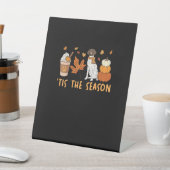 Signe De Table C'Est La Saison Allemand Raccourci Chien Chute Cit (In SItu)