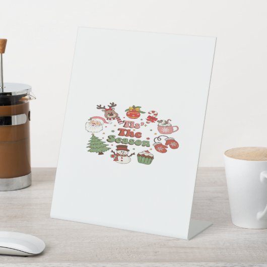 Signe De Table C'Est La Saison Bloc Acrylique Noël (In SItu)