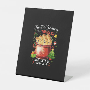 Signe De Table C'est la saison des tamales Noël nourriture mexica