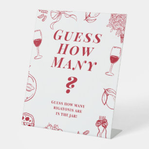 Signe De Table C'est l'Amour: Jeu de devinette pour la Baby Showe