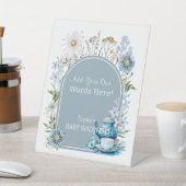 Signe De Table C'est Tea Time Dusty Blue Garden personnalisable (In SItu)