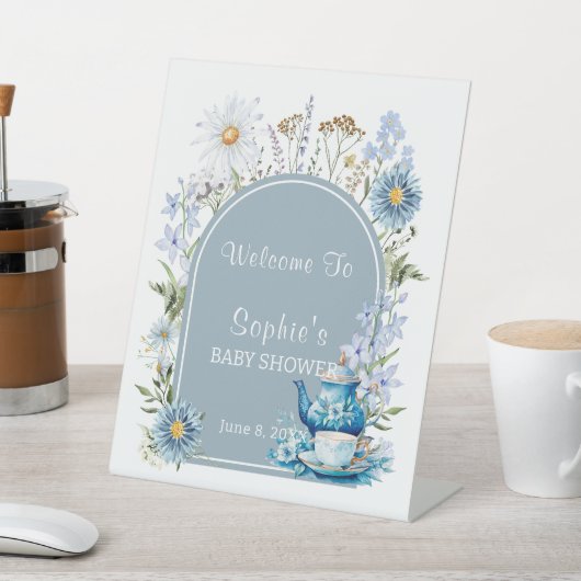 Signe De Table C'est Tea Time Garden Baby shower Bienvenue (In SItu)