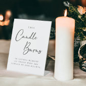 Signe De Table Cette Bougie Brûle Dans La Mémoire Amoureuse