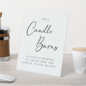 Signe De Table Cette Bougie Brûle Dans La Mémoire Amoureuse (In SItu)