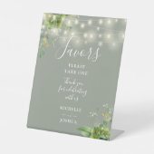 Signe De Table Chaîne Lights Verdure Botanique Sage Vert Faveurs (Recto)