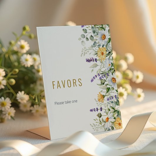 Signe De Table Chamomile & Eucalyptus Favors Sign