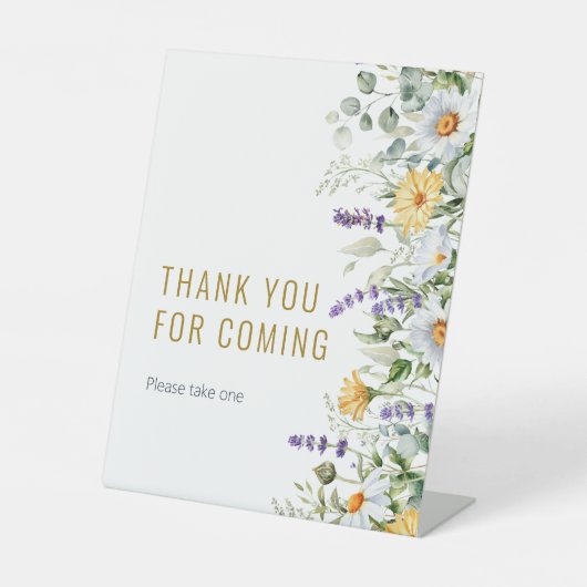 Signe De Table Chamomile & Eucalyptus Thanks for Coming (Recto)