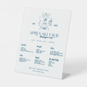 Signe De Table Champagne sur glace | Bachelorette Après Ski (Recto)