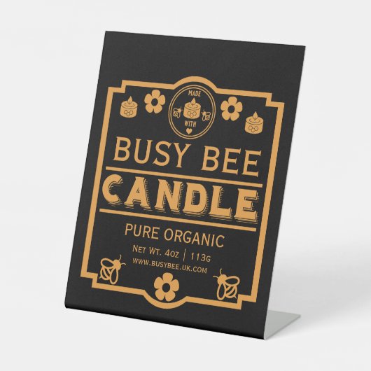 Signe De Table Chandelles de miel du marché agricole (Recto)