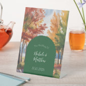 Signe De Table Changement rustique du Mariage Feuille (In SItu)