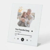 Signe De Table Chanson Personnalisée Chanson Favorite Chanson Une (Recto)