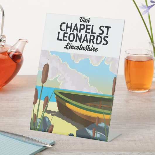Signe De Table chapelle st leonards, affiche de vacances dans le  (In SItu)