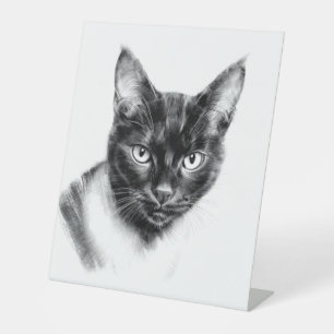 Signe De Table Charbon de Chat