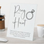 Signe De Table Chasse à anneau de Fête des mariées de script mode (In SItu)