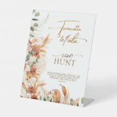 Signe De Table Chasse à l'anneau Florale Terre Cuite et Tequila p (Recto)