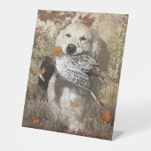 Signe De Table Chasse faisan, affiche de tapisserie imprimé acryl (Recto)