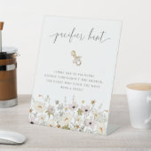 Signe De Table Chasse fleur sauvage Baby shower Pacifique (In SItu)