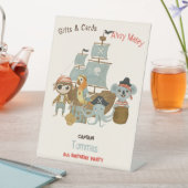 Signe De Table Chasseurs de trésors Pirate Cadeau d'anniversaire (In SItu)