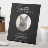 Signe De Table Chat Mariage Signature Boissons Cocktail Bar Pedes (In SItu)