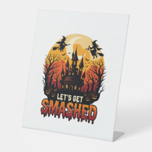 Signe De Table Château Hanté Halloween Sorcières Faisons Nous Écl
