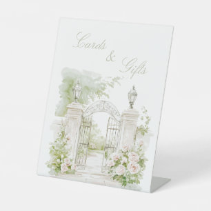 Signe De Table Chateau Pastel Mariage Cartes de Jardin & Cadeaux