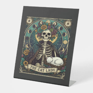 Signe De Table Chatte Dame Haloween Squelette Floral Lune Boussol