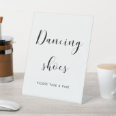 Signe De Table Chaussure Mariage noire et blanche élégante (In SItu)