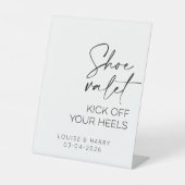 Signe De Table Chaussure Valet Beach Mariage (Recto)