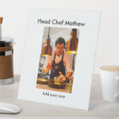 Signe De Table Chef cuisinier ajouter nom texte hommes cuisine bo (In SItu)