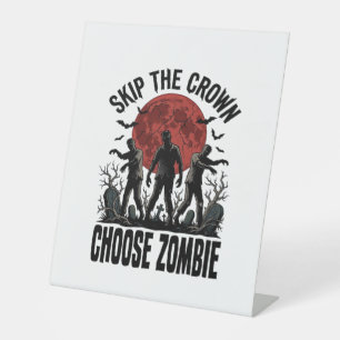Signe De Table Chemise de princesse zombie Graphique d'horreur vi