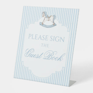 Signe De Table Cheval à roche bébés un baby shower doux régal