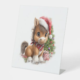 Signe De Table Cheval Chemise Noël Santa Hat