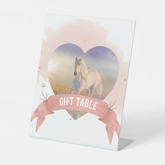 Signe De Table Cheval personnalisé (Recto)