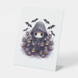 Signe De Table Chibi Grim Reaper Halloween - Fantastique sombre a