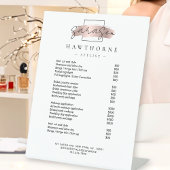 Signe De Table Chic Brush Stroke Salon Tarifs Services Moderne
