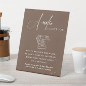 Signe De Table Chic Calligraphy Mariage Téléphone Audio Livre d'o (In SItu)